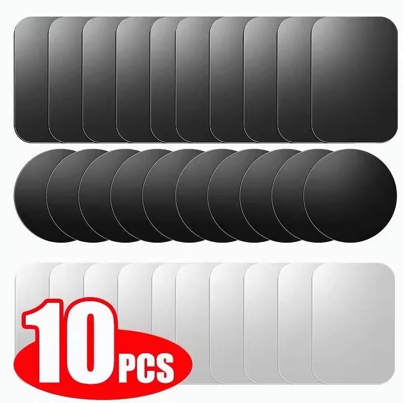 Phone Accessories Quotes - 5/10 piezas Placa Metálica Magnética Adhesiva