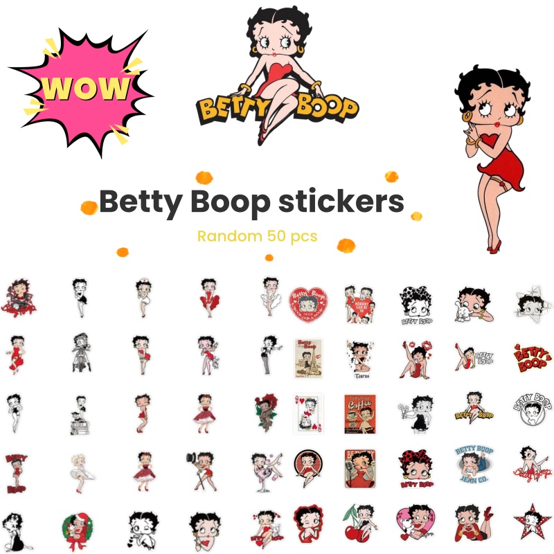 Phone Accessories Aesthetic - Pegatina bonita de Betty Boop, diseño