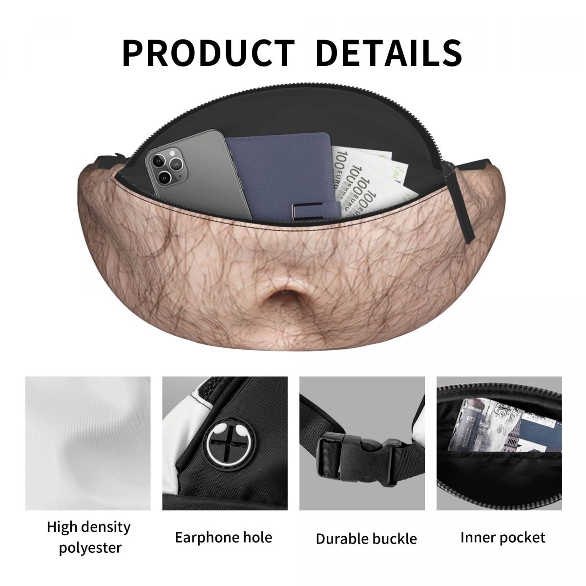 Riñonera de vientre gordo de c - Phone Accessories Men reseña y precio