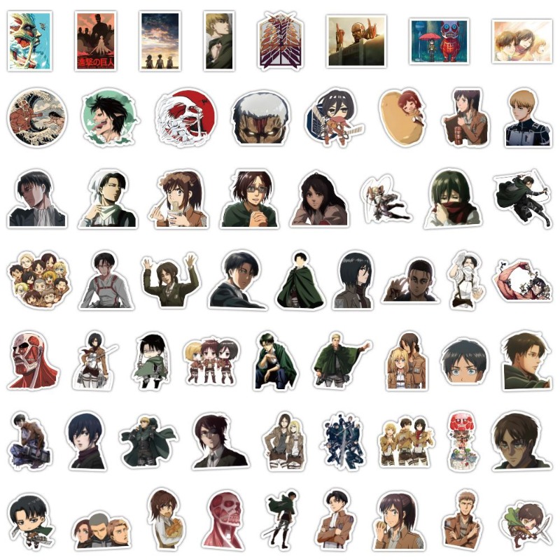 60 pegatinas de anime de Attac - Phone Accessories Aesthetic reseña y precio