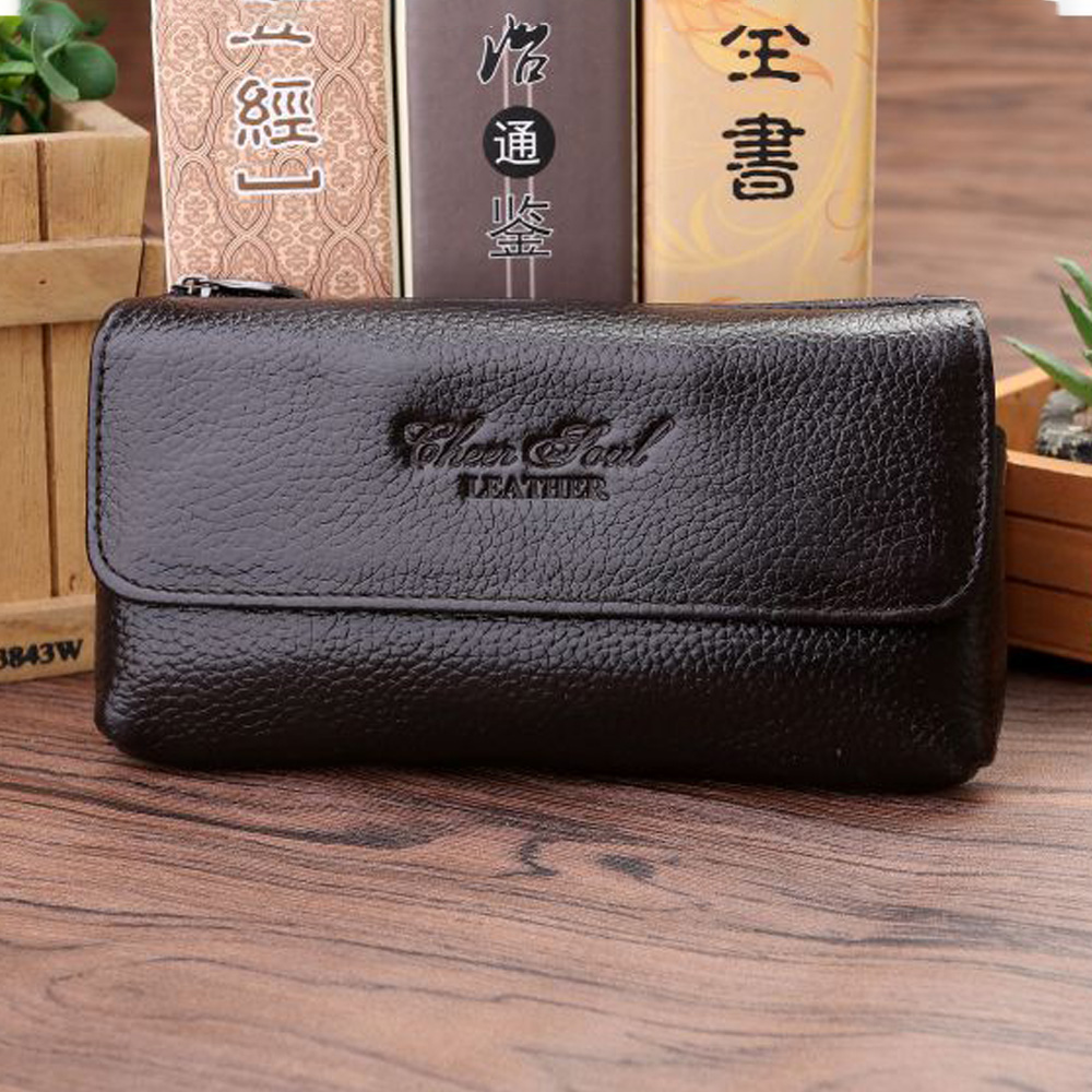 Riñonera de piel de vaca autén - Phone Accessories Men reseña y precio