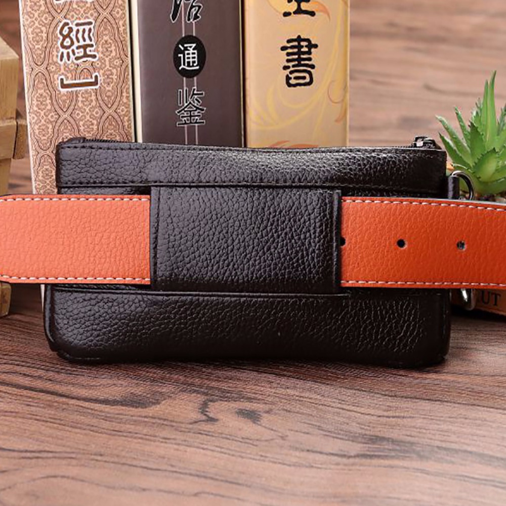 Riñonera de piel de vaca autén - Phone Accessories Men reseña y precio