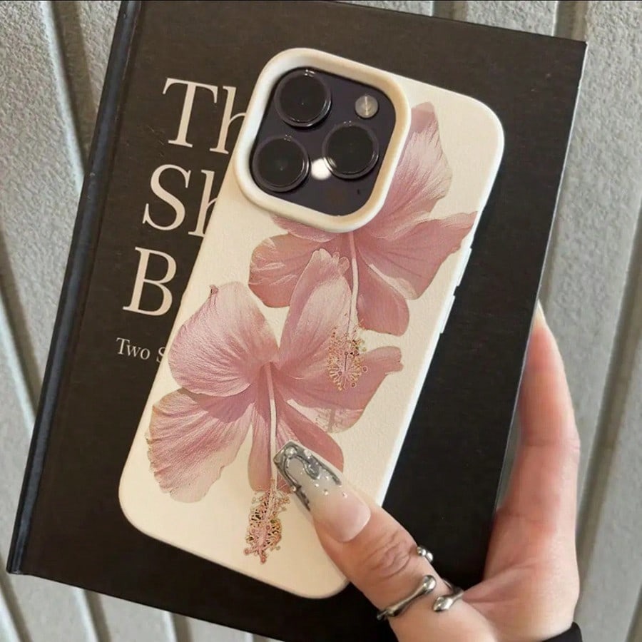 Funda de teléfono rosa Hibiscu - Phone Accessories Aesthetic reseña y precio
